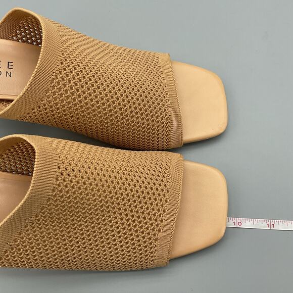 NEW Journee Collection Women’s Leighton Knit Slip on Sandals Beige Size 9 - Picture 9 of 11